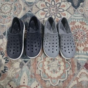 Old Navy Kids Water Shoes Slip-Ons Bundle in Navy and Gray